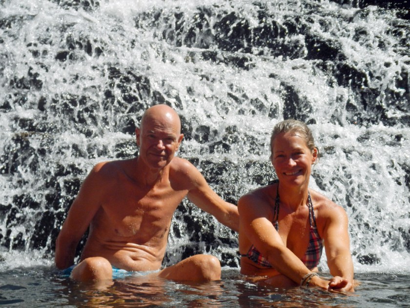 Swimming in Fortescue Falls