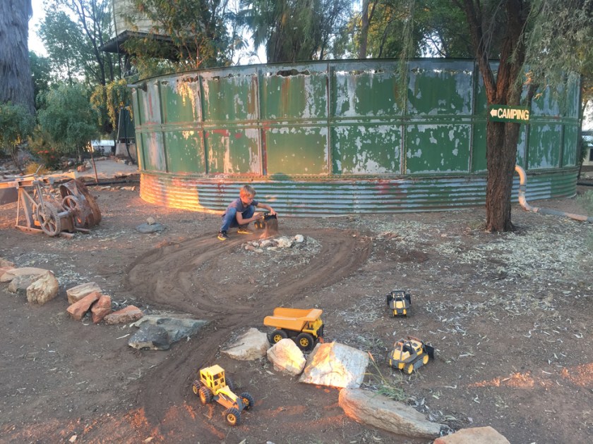 Robin playing at Hale River Homestead