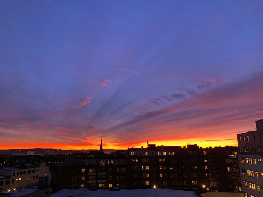 Sunset in Oslo