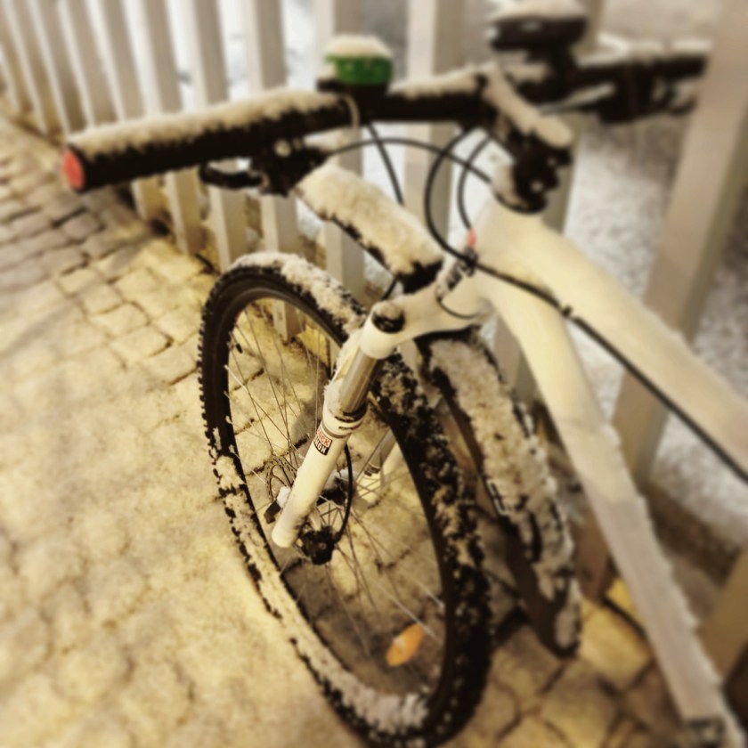 Winter bycicling