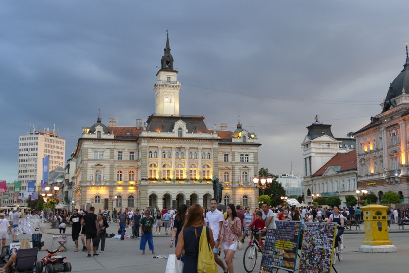 Beautiful evening in Novi Sad