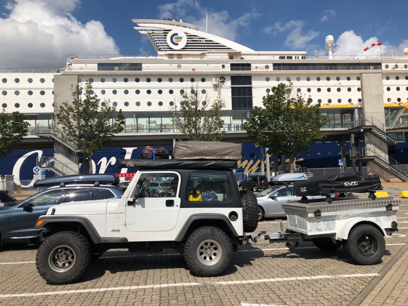 Waiting to embark in Kiel