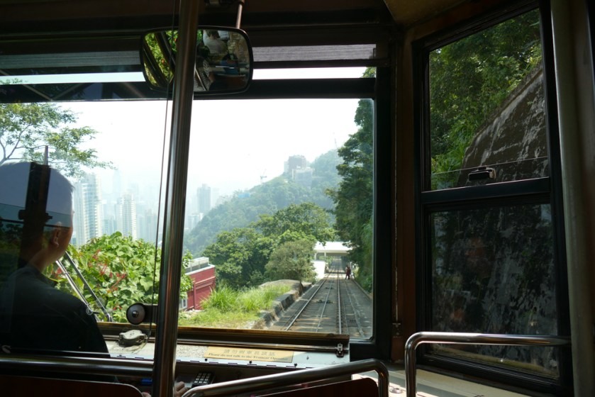 Riding the Peak Tram